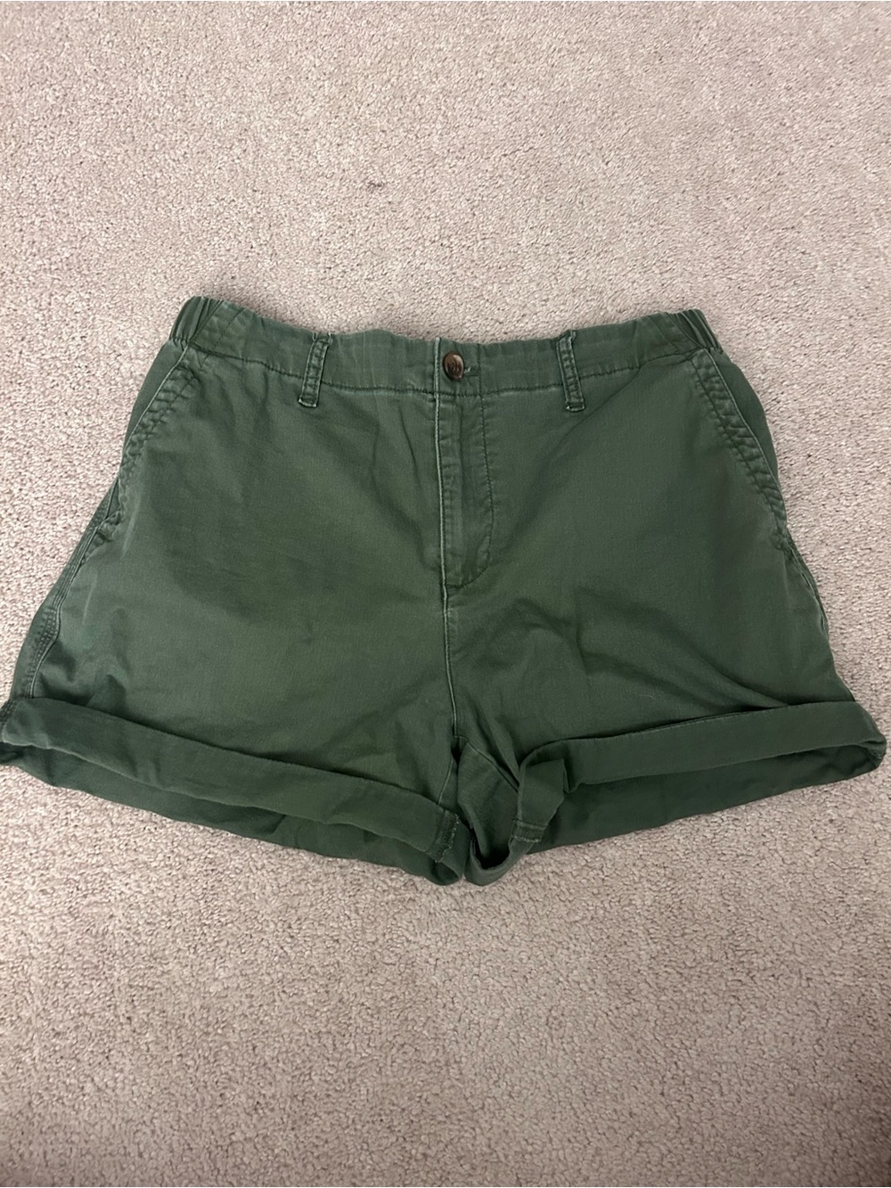 Old Navy High Waist Green Women's Shorts